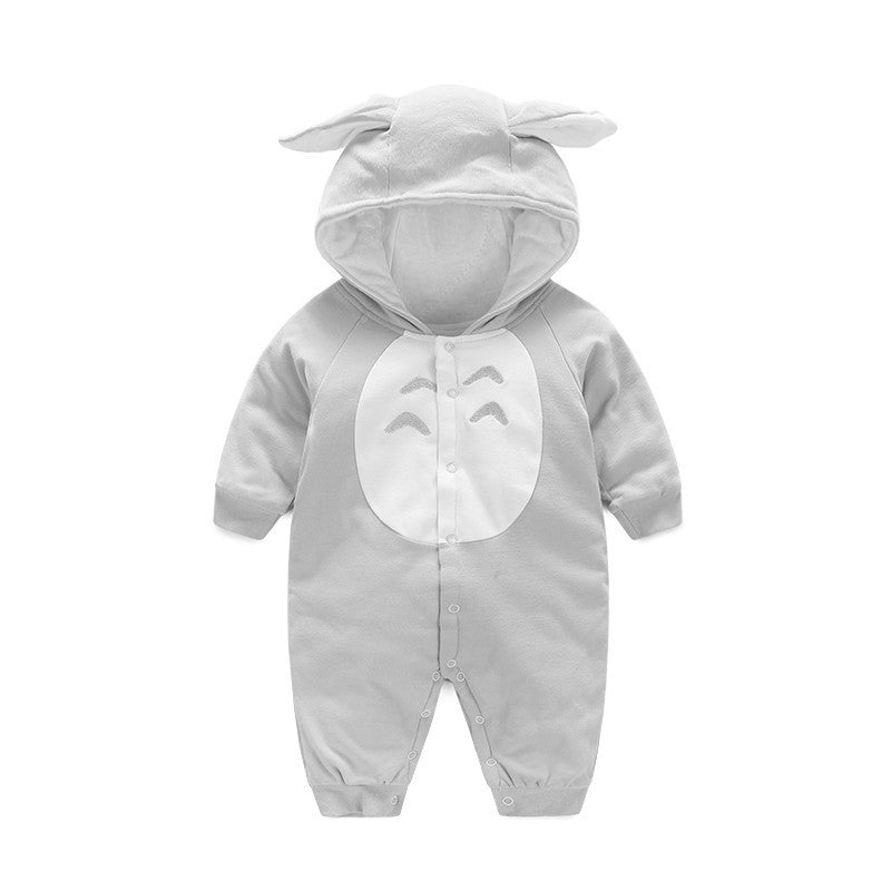 “Cute Winter Baby Romper Hoodie – Soft Cotton Jumpsuit for Newborns”