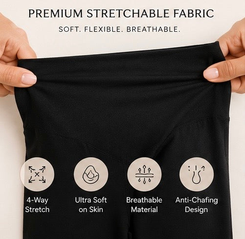 Maternity Support Leggings- High Waist Comfort Wear for Pregnancy & Postpartum