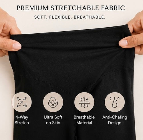 Maternity Support Leggings- High Waist Comfort Wear for Pregnancy & Postpartum